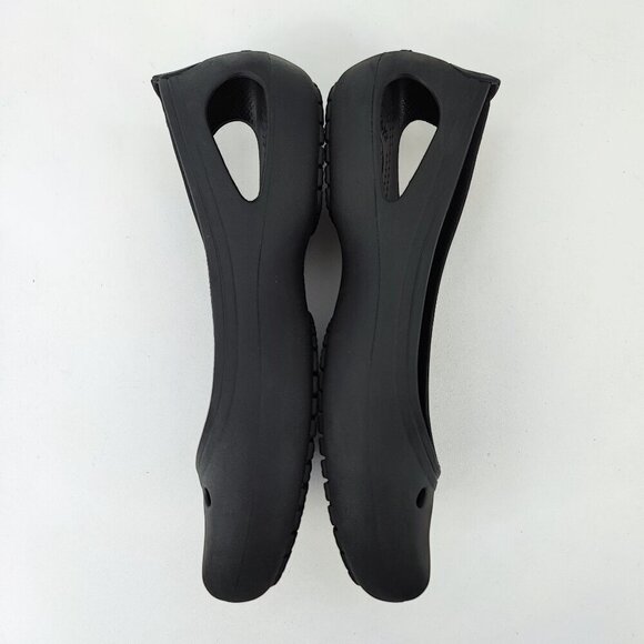 Crocs Women’s Kadee Black Rubber Ballet Flat Size 8 - Picture 6 of 8